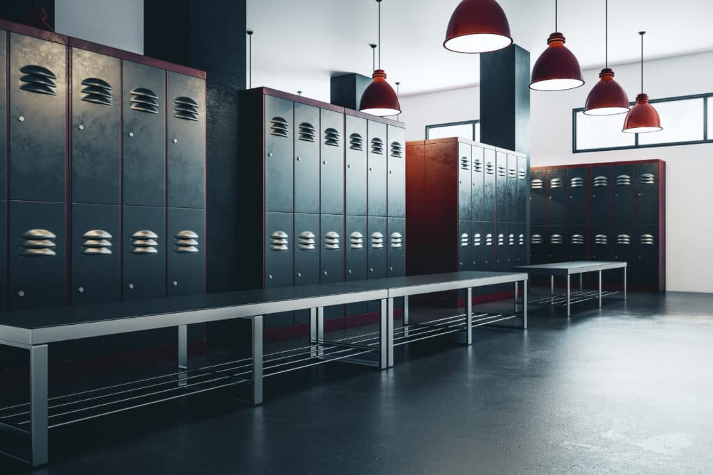 Locker room floor coatings