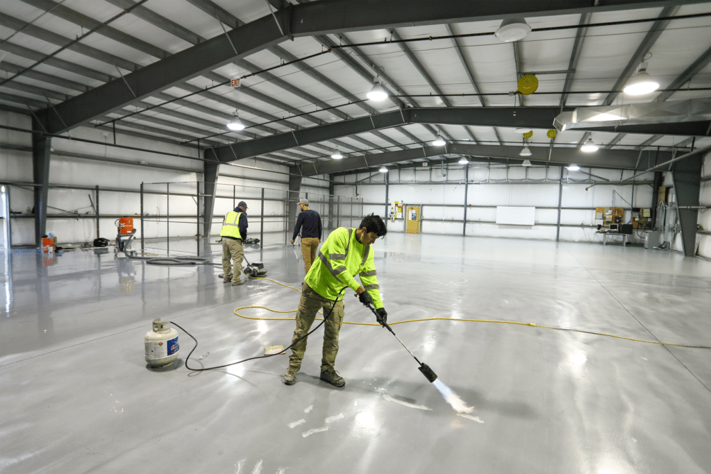 Commercial floor coating