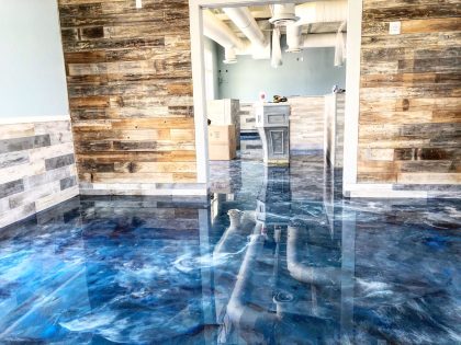 metallic flooring