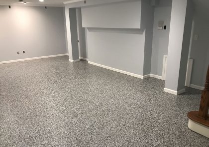 epoxy floor basement concrete coatings