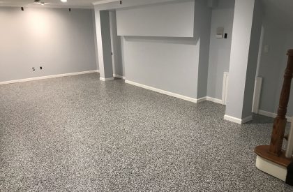 epoxy floor basement concrete coatings